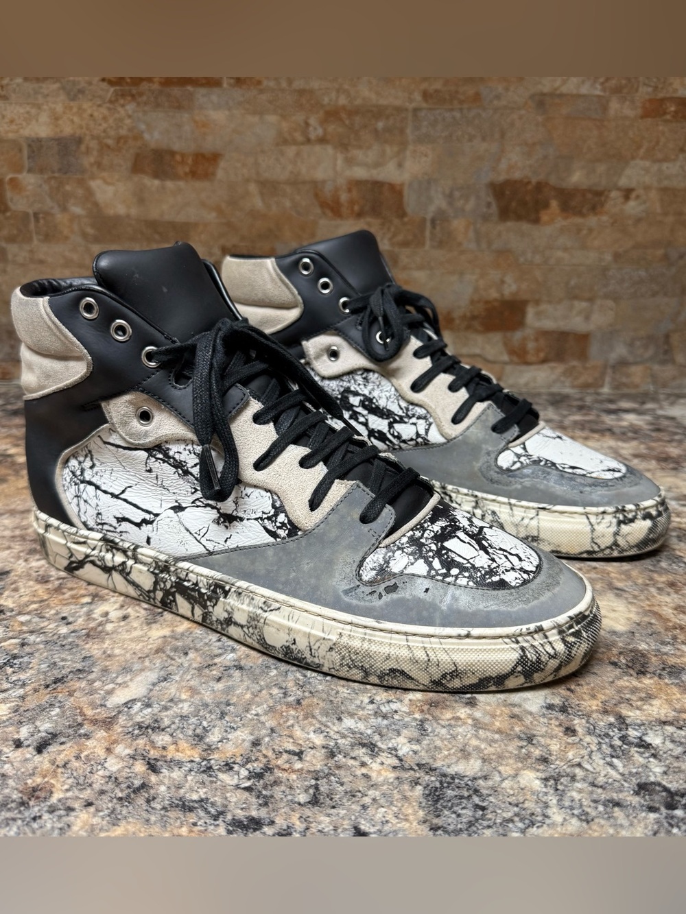 Balenciaga Marble High Top Sneakers Men’s Size 10 US / 43 Shoes Sneakers